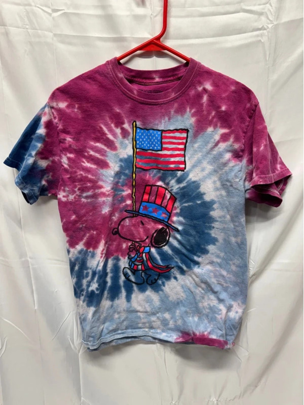 Snoopy tye dye tee shirt